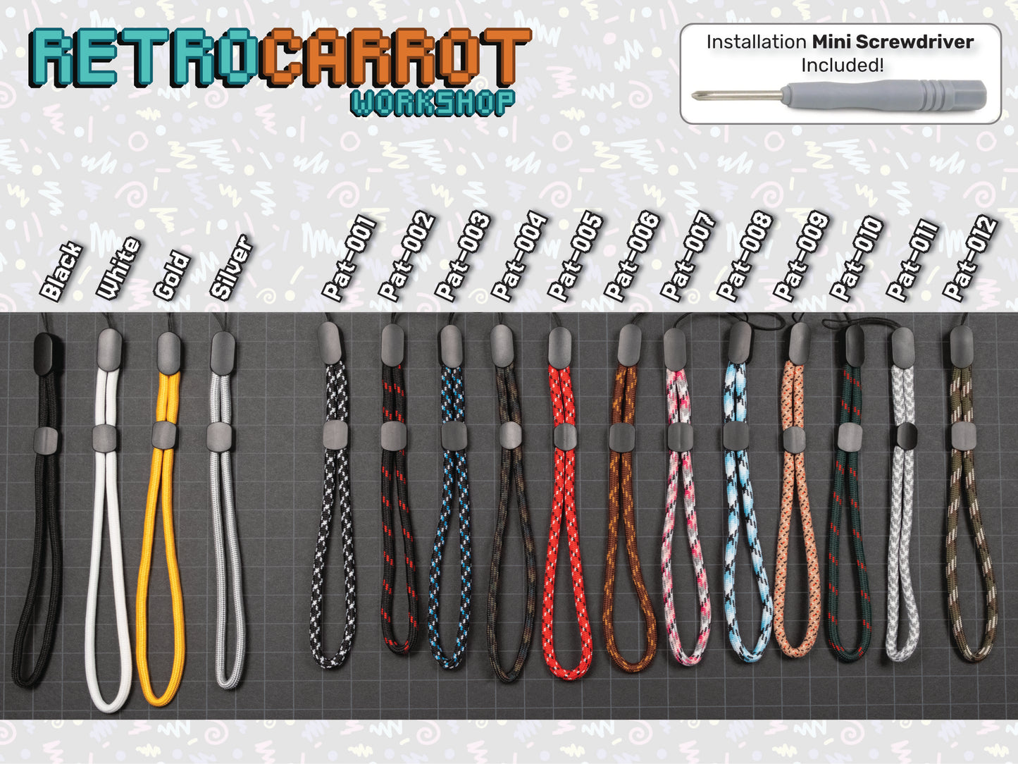 Screw-in Wrist Strap for Miyoo Mini V4, PLUS, & Flip