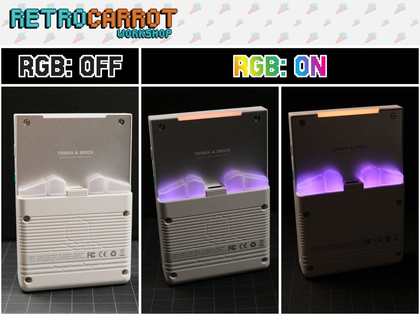 Diffused Translucent Shoulder Buttons for TrimUI Brick