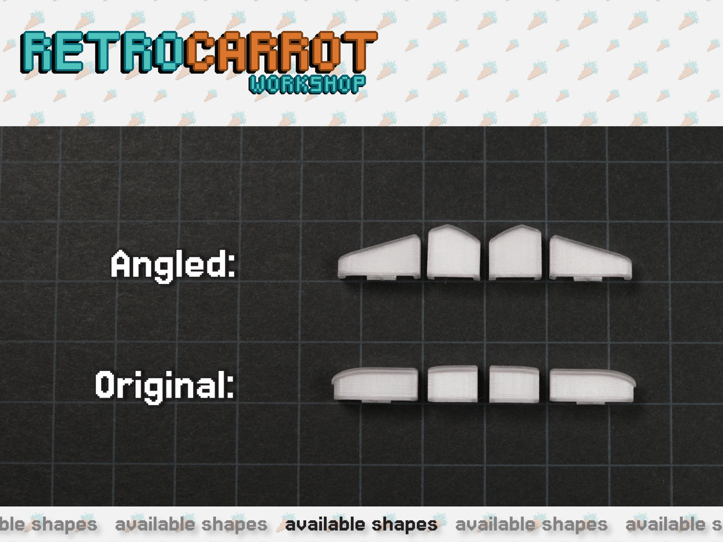 Diffused Translucent Shoulder Buttons for TrimUI Brick